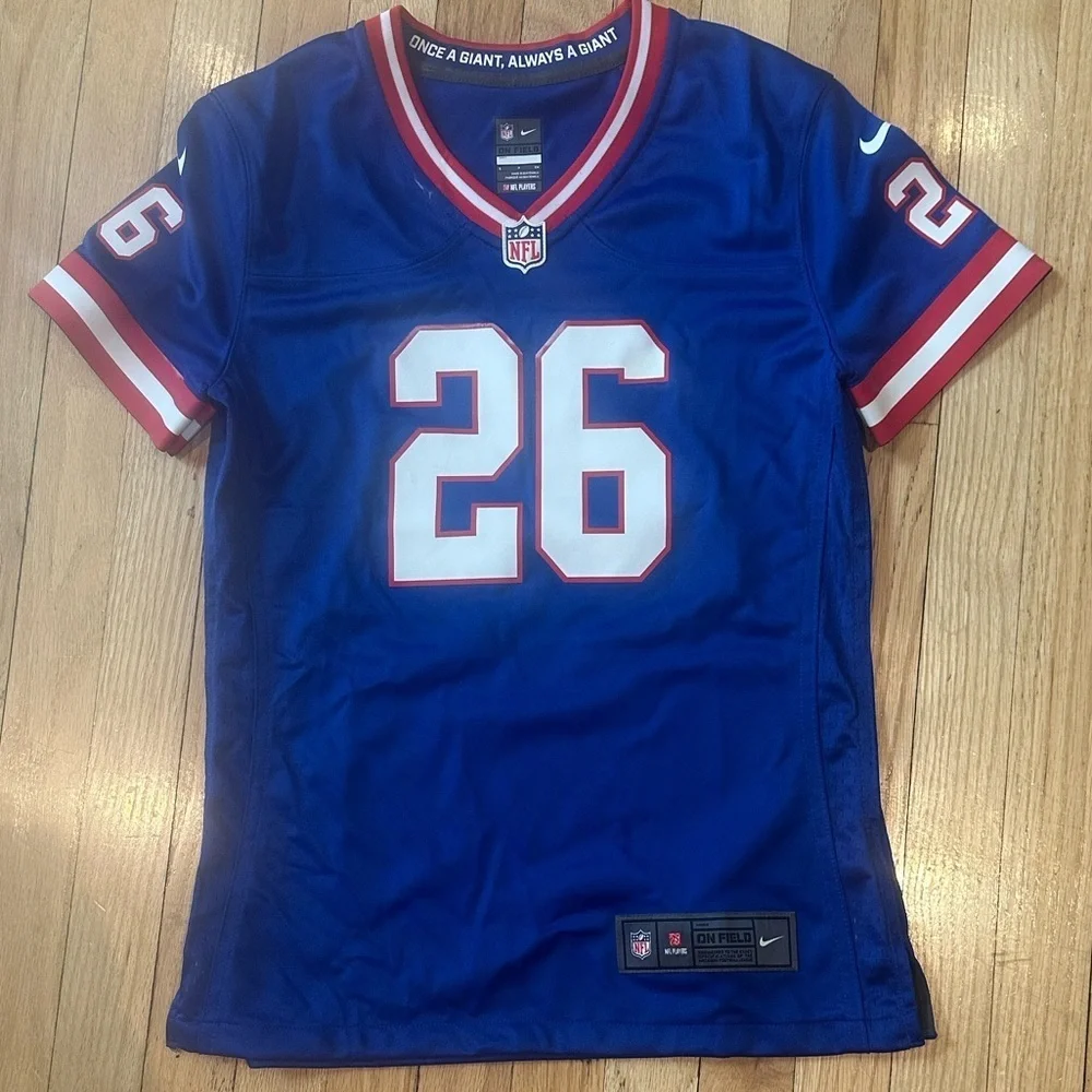 Men's New York Giant Barkley Nike Royal Classic Vapor Elite Player Jersey